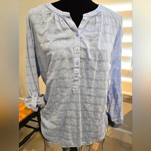 Women's Talbots Blue Casual Shirt